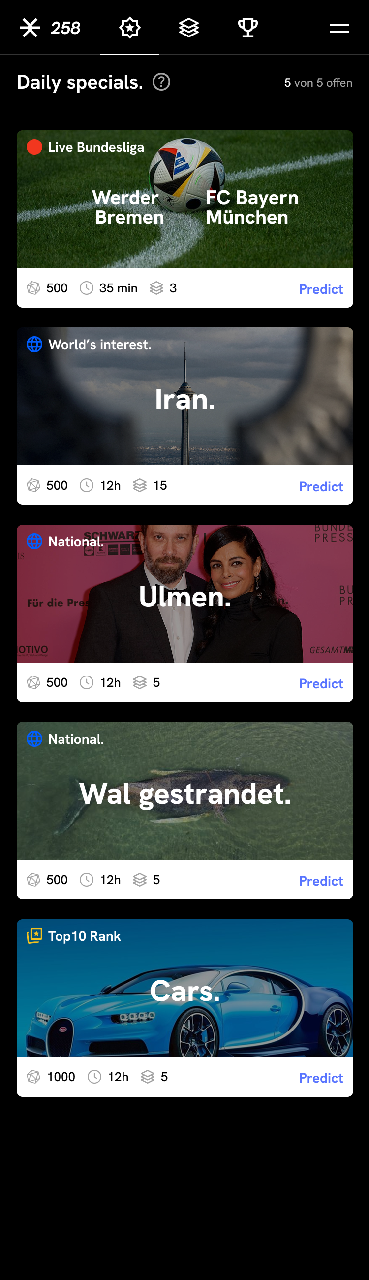 Polarity App — Specials mit Themen-Highlights